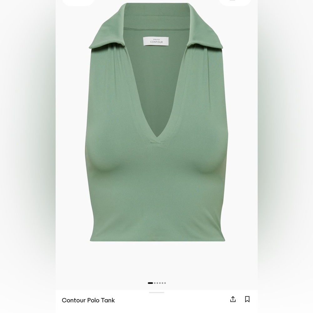 Women's Green Sleeveless Top